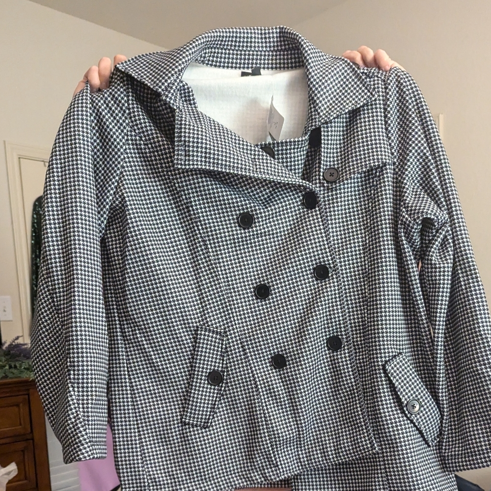 Torrid 1X Herringbone Coat NWT